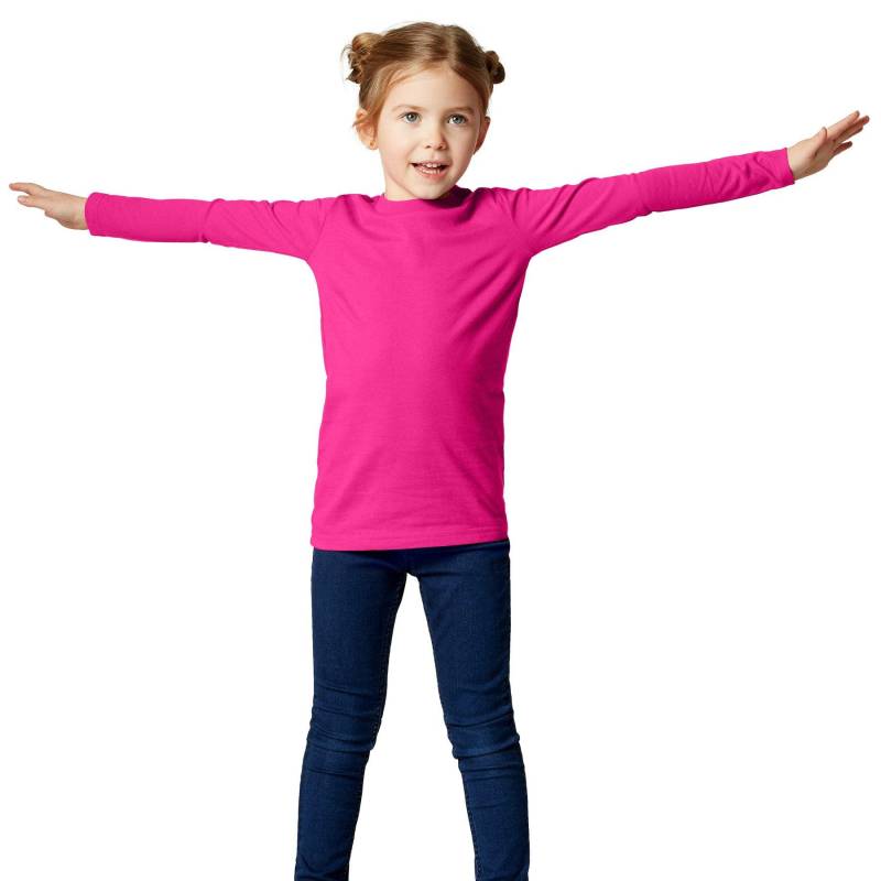 Langarm-shirt Kinder Jungen Pink 140 von Tectake