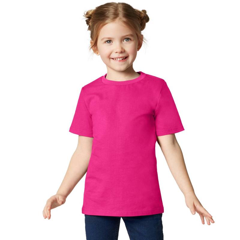 T-shirt Kinder Jungen Pink 140 von Tectake