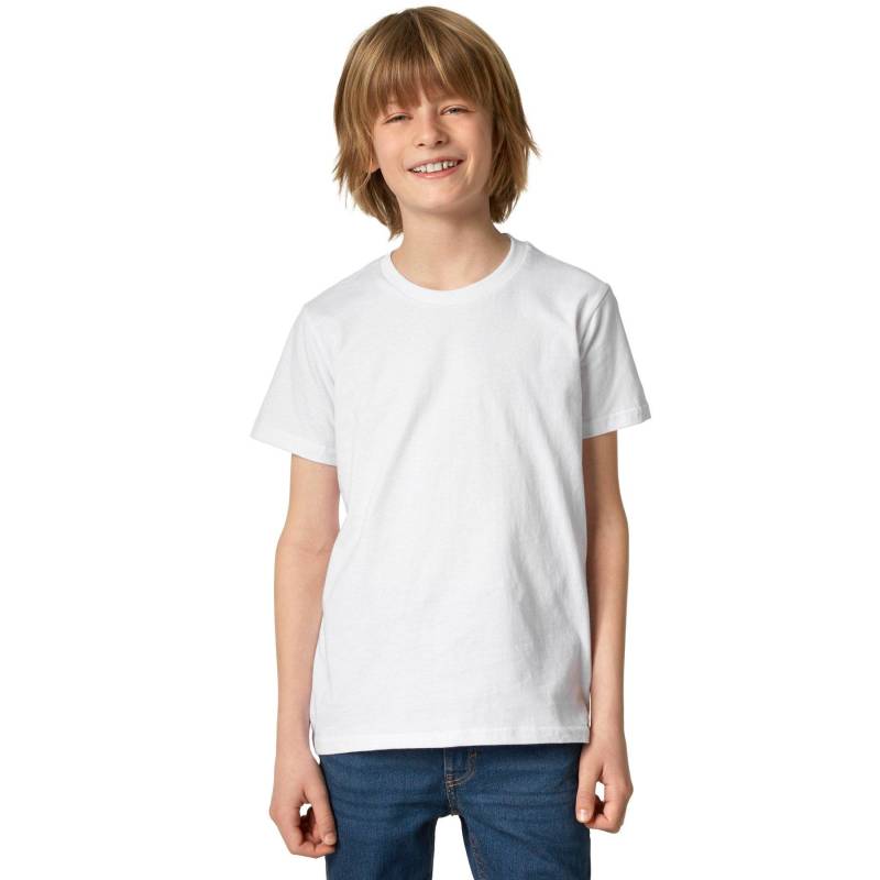 T-shirt Kinder Jungen Weiss 140 von Tectake