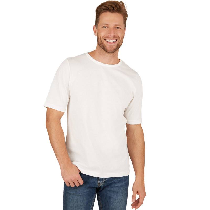 T-shirt Mit Rundhals-ausschnitt Herren Weiss L von Tectake