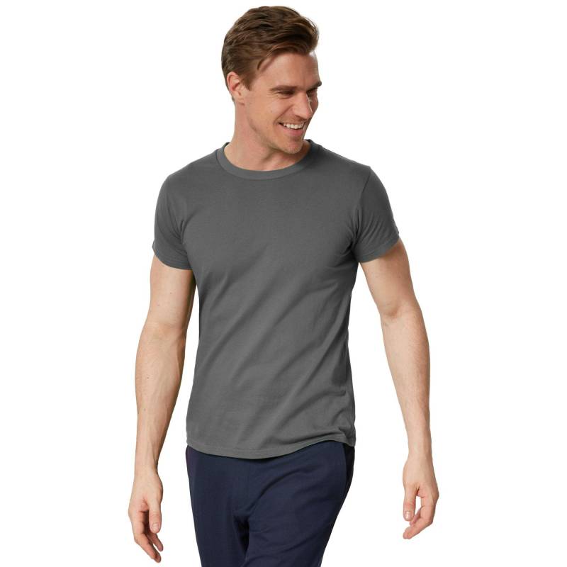 T-shirt Männer Herren Grau L von Tectake