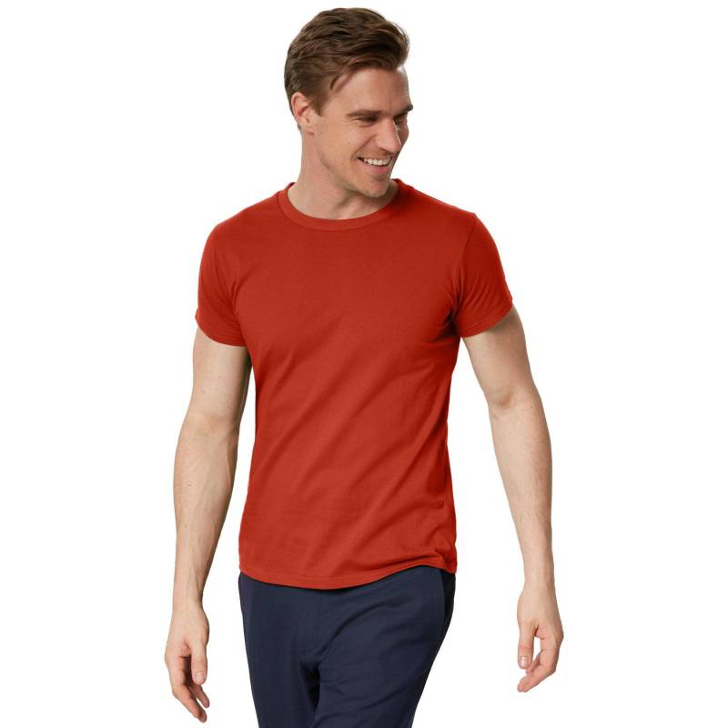 T-shirt Männer Herren Weinrot L von Tectake