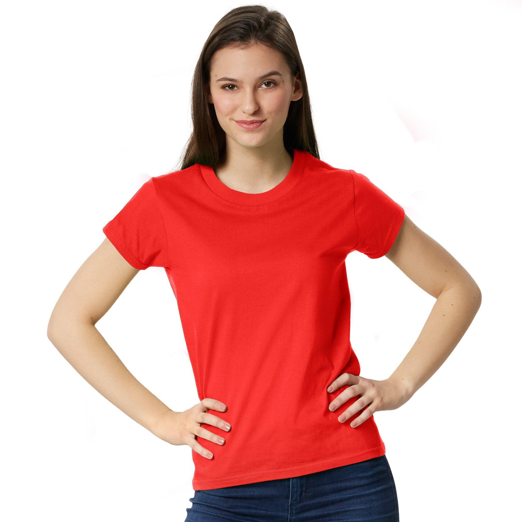 T-shirt Frauen Damen Rot L von Tectake