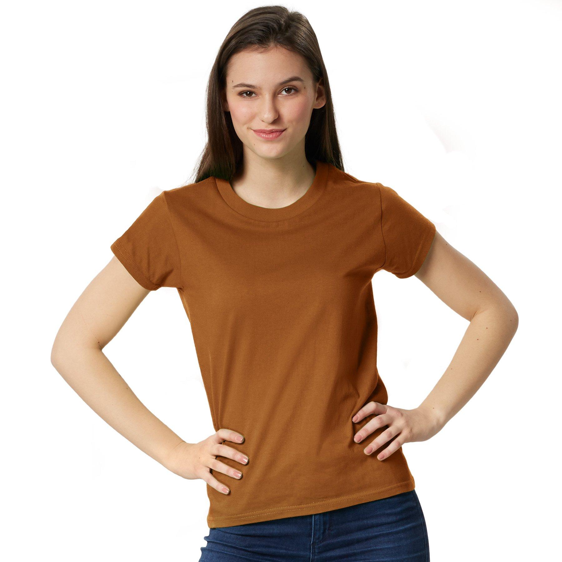 T-shirt Frauen Damen Braun M von Tectake