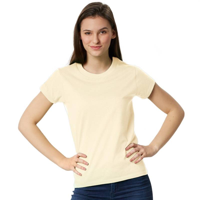 T-shirt Frauen Damen Beige M von Tectake