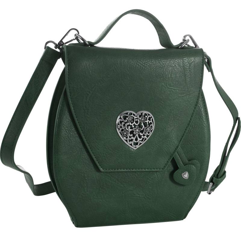 Tectake - Handtasche Herzmadl, für Damen, Grün, Größe M von Tectake