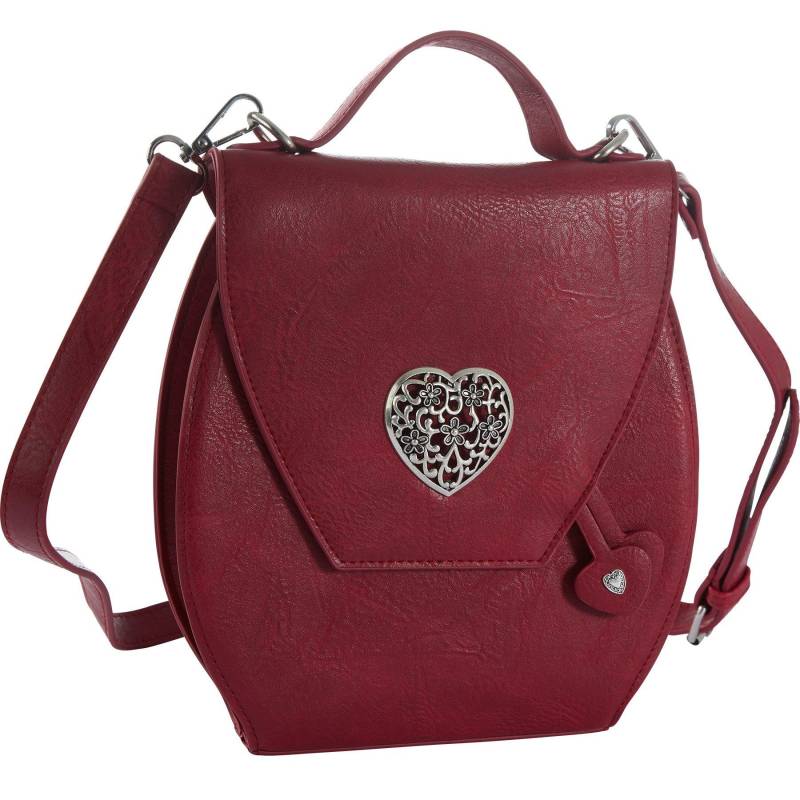 Tectake - Handtasche Herzmadl, für Damen, Rot, Größe M von Tectake