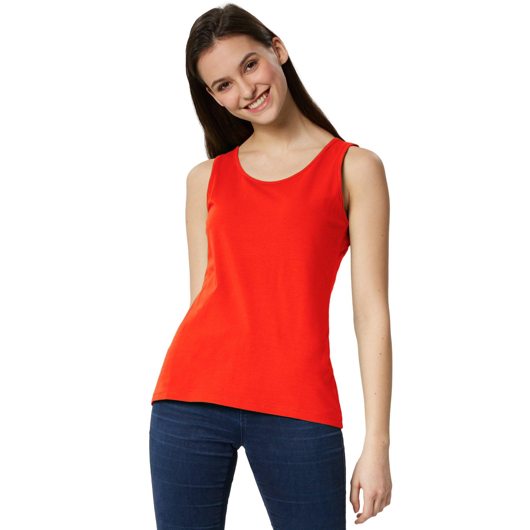 Top Damen Rot S von Tectake