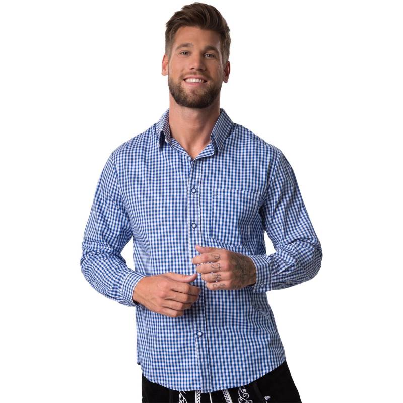 Hemd Xaverl Herren Blau XL von Tectake