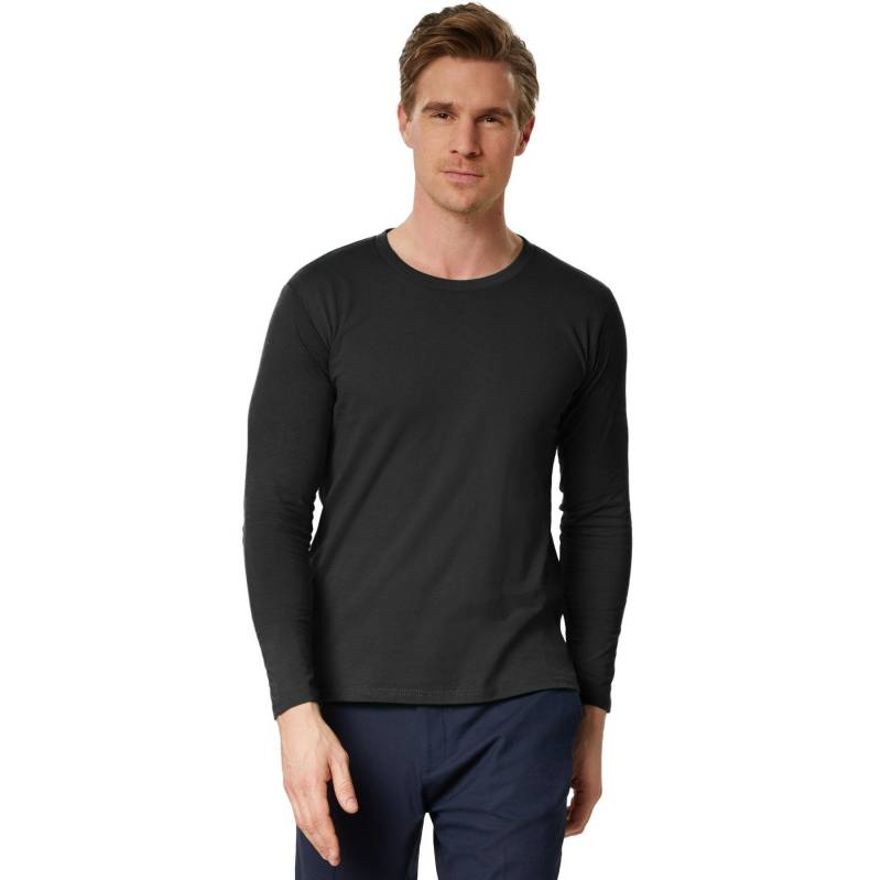 Langarm-shirt Männer Herren Schwarz XL von Tectake