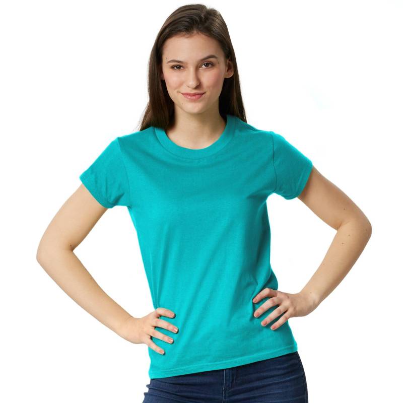 T-shirt Frauen Damen Türkisblau XXL von Tectake