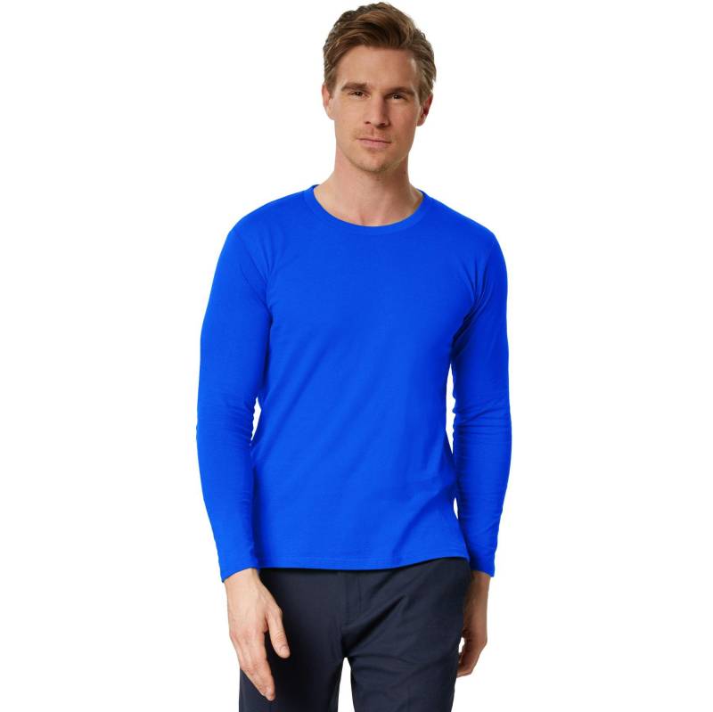 Langarm-shirt Männer Herren Blau XXL von Tectake