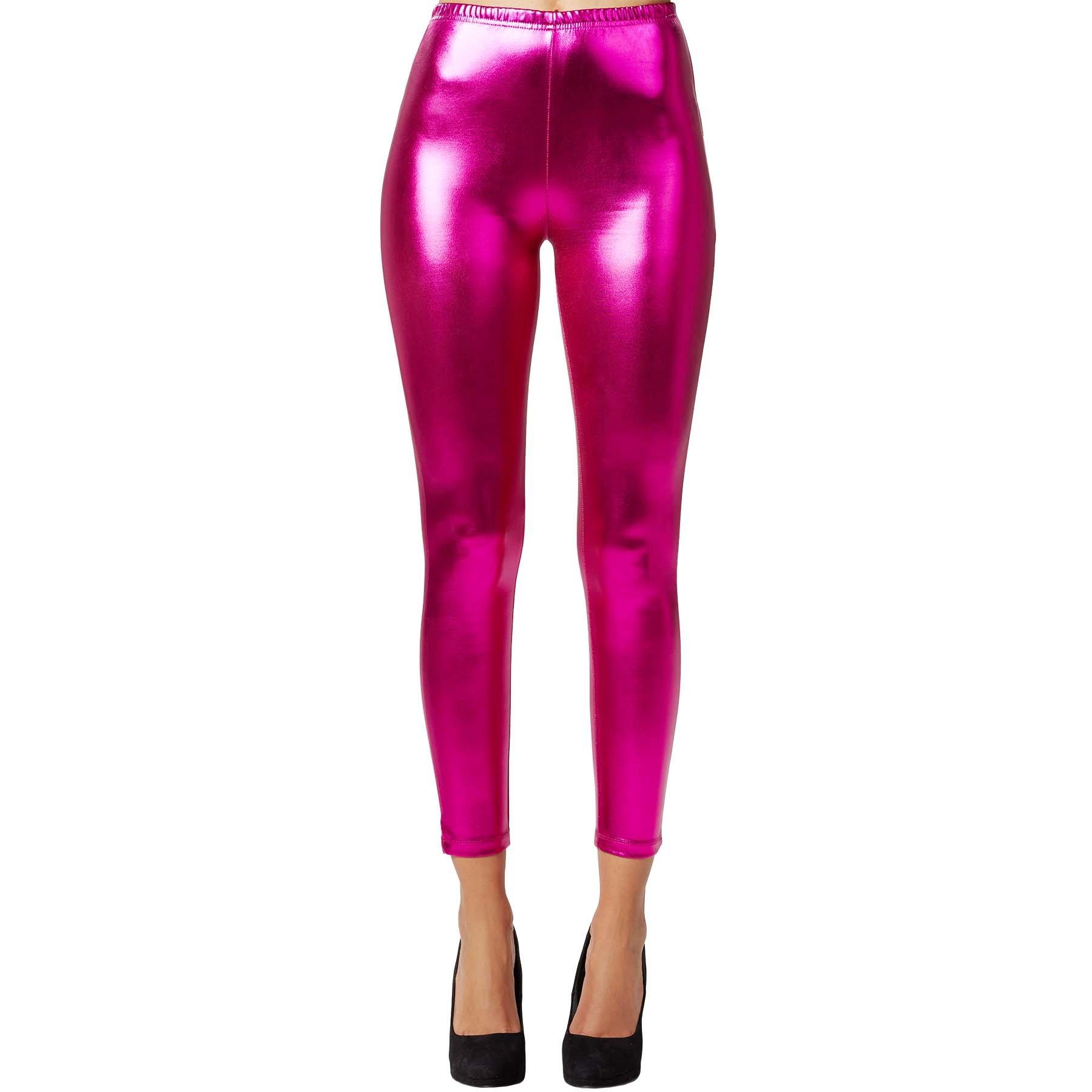 Metallic-leggings Damen Pink S von Tectake