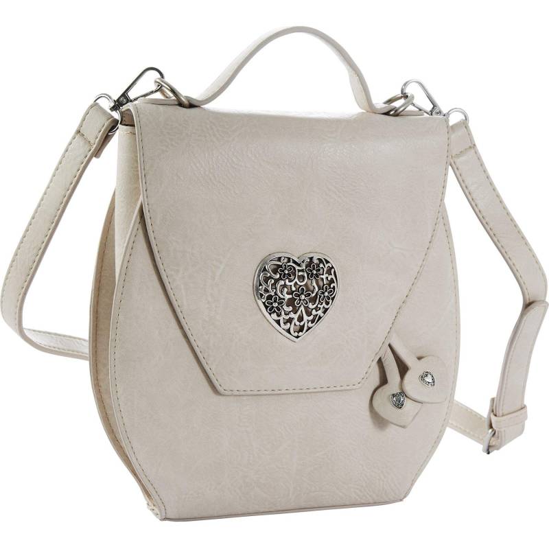 Handtasche Herzmadl Damen Beige M von Tectake