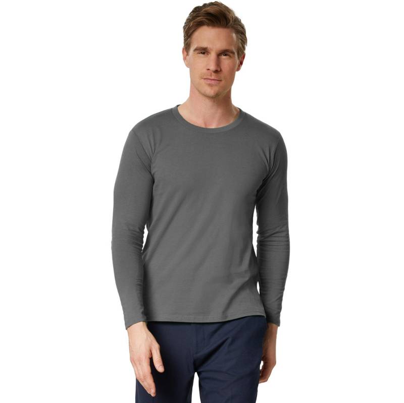 Langarm-shirt Männer Herren Grau XL von Tectake