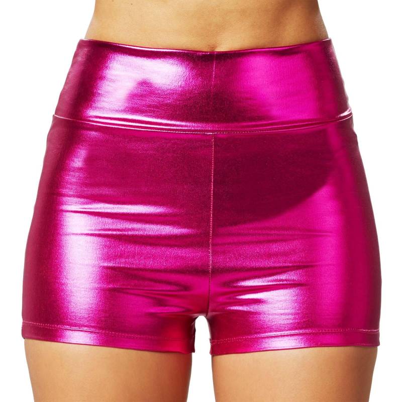 Metallic-hotpants Damen Pink M von Tectake
