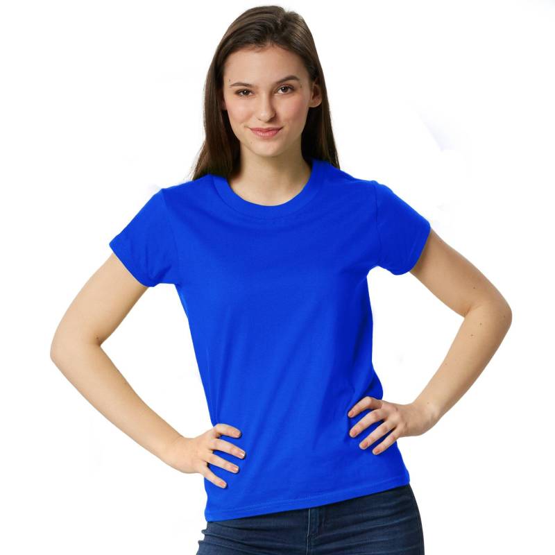 T-shirt Frauen Damen Blau L von Tectake