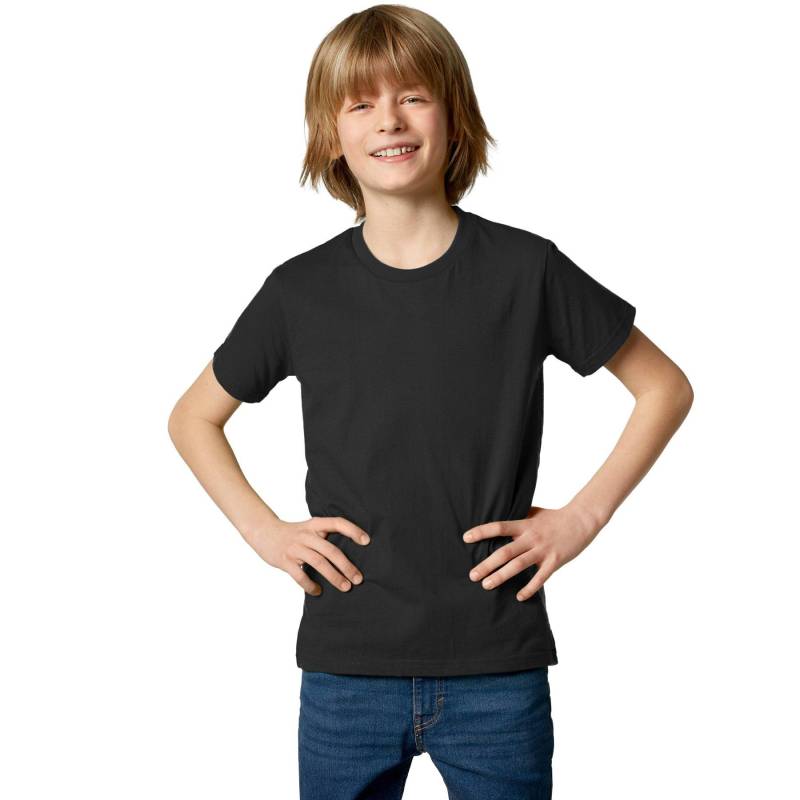 T-shirt Kinder Jungen Schwarz 140 von Tectake