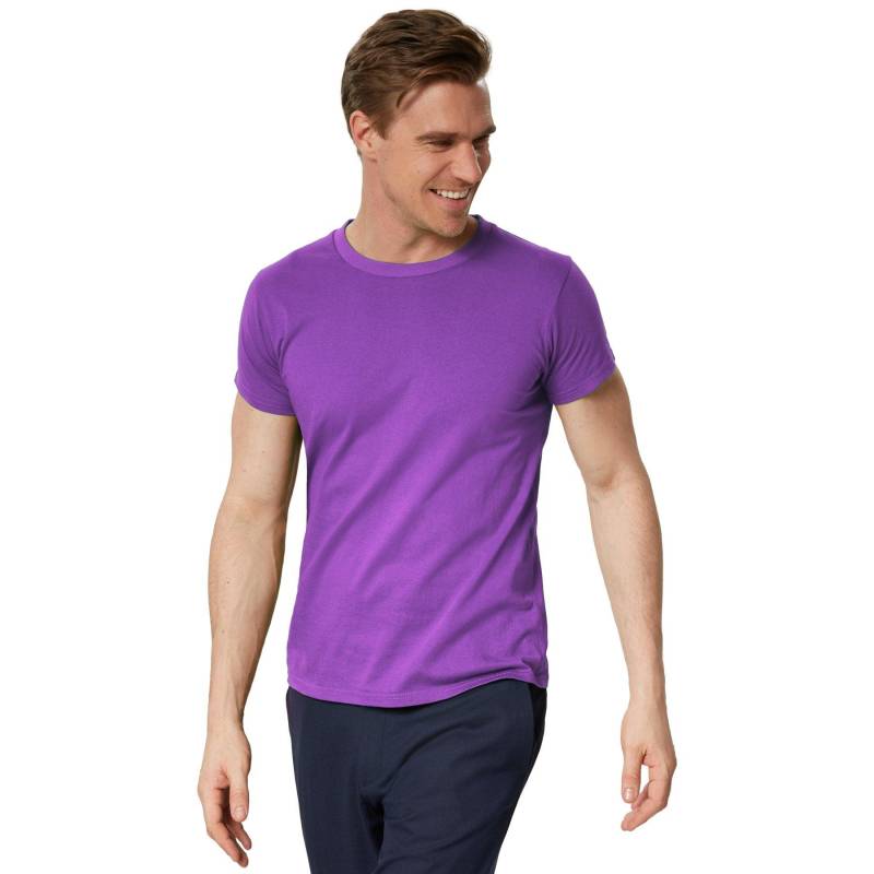 T-shirt Männer Herren Lila L von Tectake