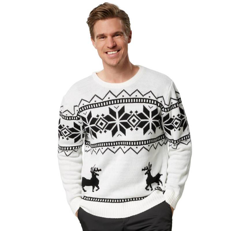 Weihnachtspullover Winterland-schwarz Herren Weiss XL von Tectake