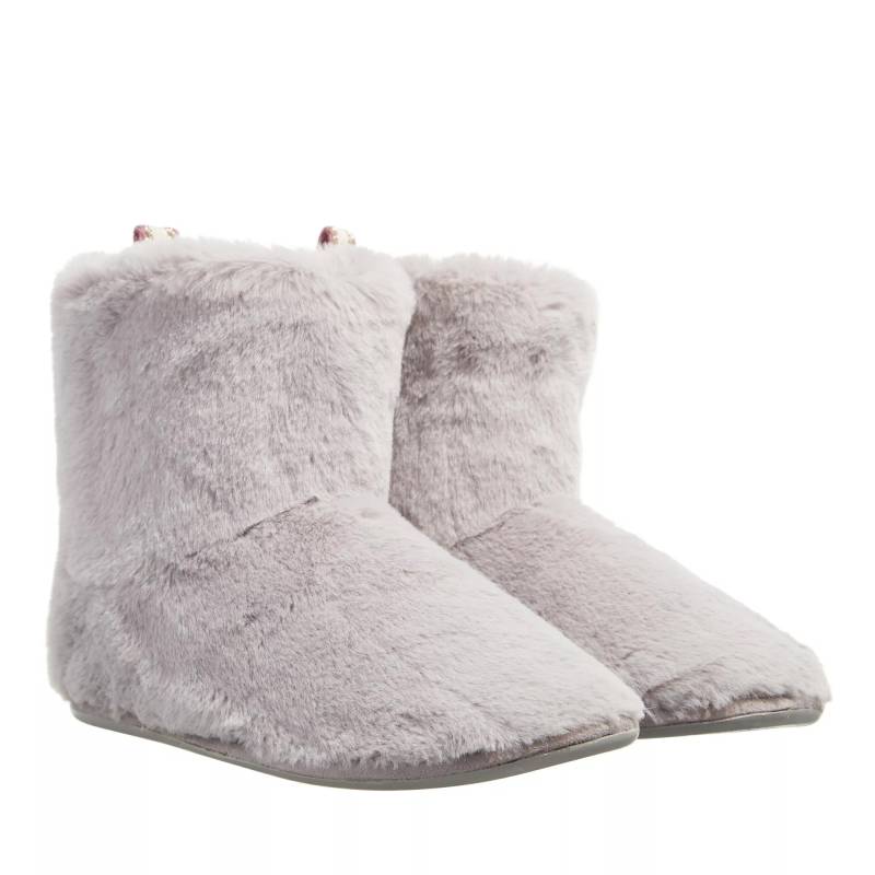 Ted Baker Slipper & Pantoletten - Hamony Faux Fur Webbing Slipper Boot - Gr. 36 (EU) - in Grau - für Damen von Ted Baker