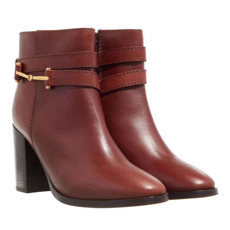 Ted Baker Stiefel & Boots - Anisea T Hinge Leather 85Mm Ankle Boot - Gr. 38 (EU) - in Braun - für Damen von Ted Baker