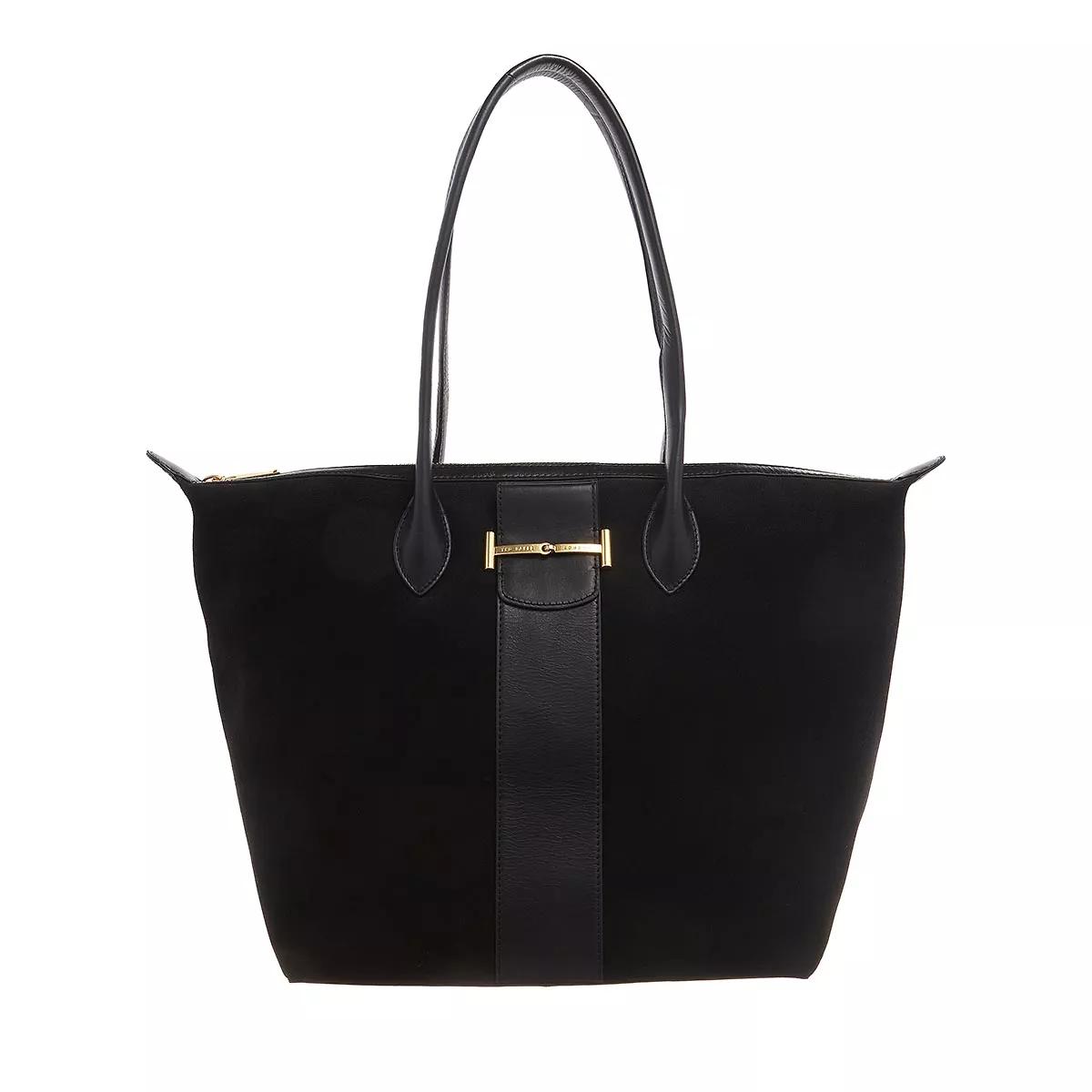 Ted Baker Umhängetasche - Edala Suede Equestrian Tote Bag - Gr. unisize - in Schwarz - für Damen von Ted Baker