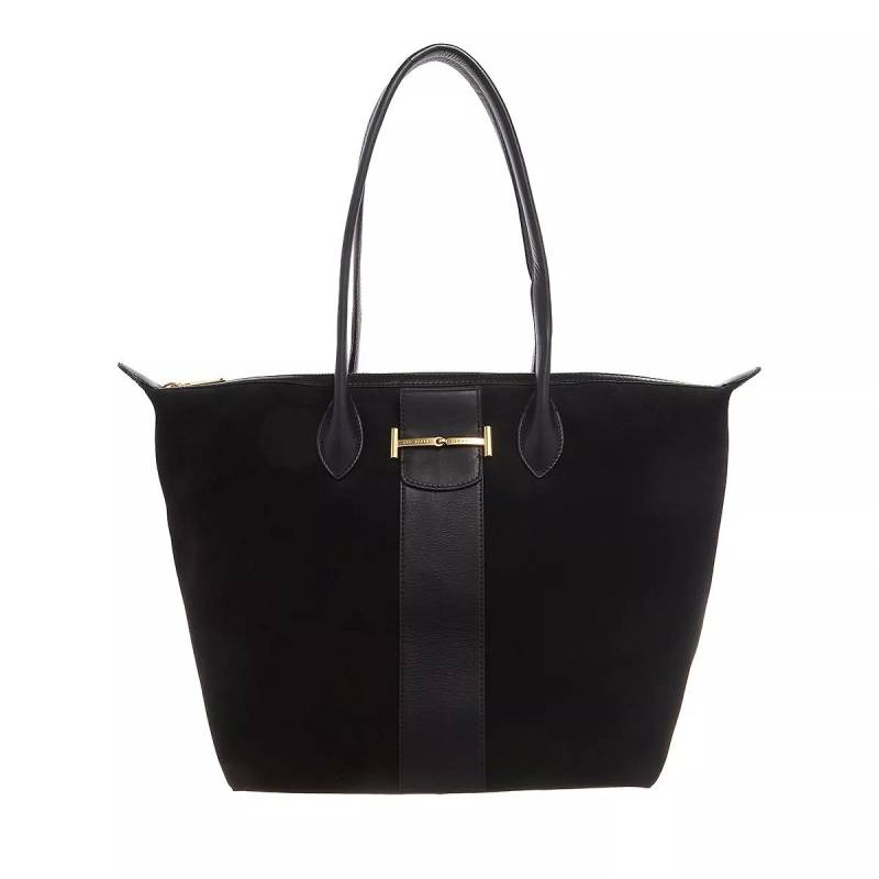 Ted Baker Schultertasche - Edala Suede Equestrian Tote Bag - Gr. unisize - in Schwarz - für Damen von Ted Baker