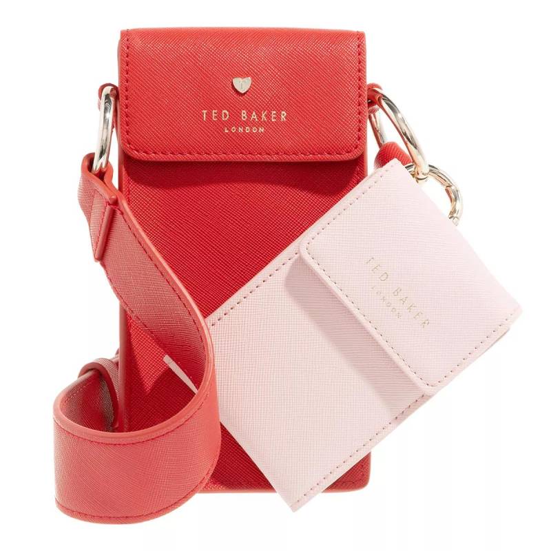 Ted Baker Umhängetasche - Shamih Studded Heart Pouch And Card Holder - Gr. unisize - in Rot - für Damen von Ted Baker