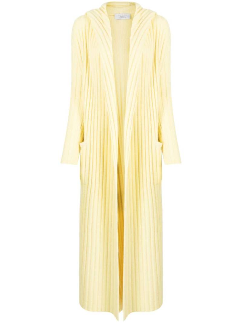 Teddy Cashmere Amalfi rib-knit cashmere cardigan - Yellow von Teddy Cashmere