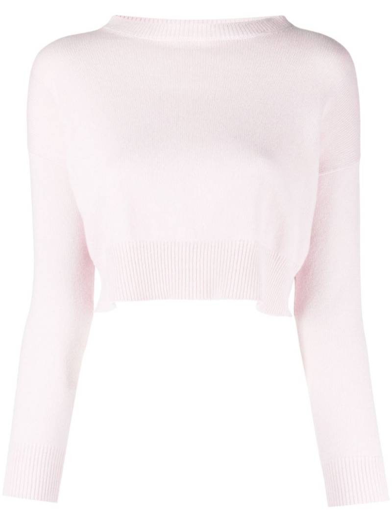 Teddy Cashmere Genova cropped cashmere jumper - Pink von Teddy Cashmere