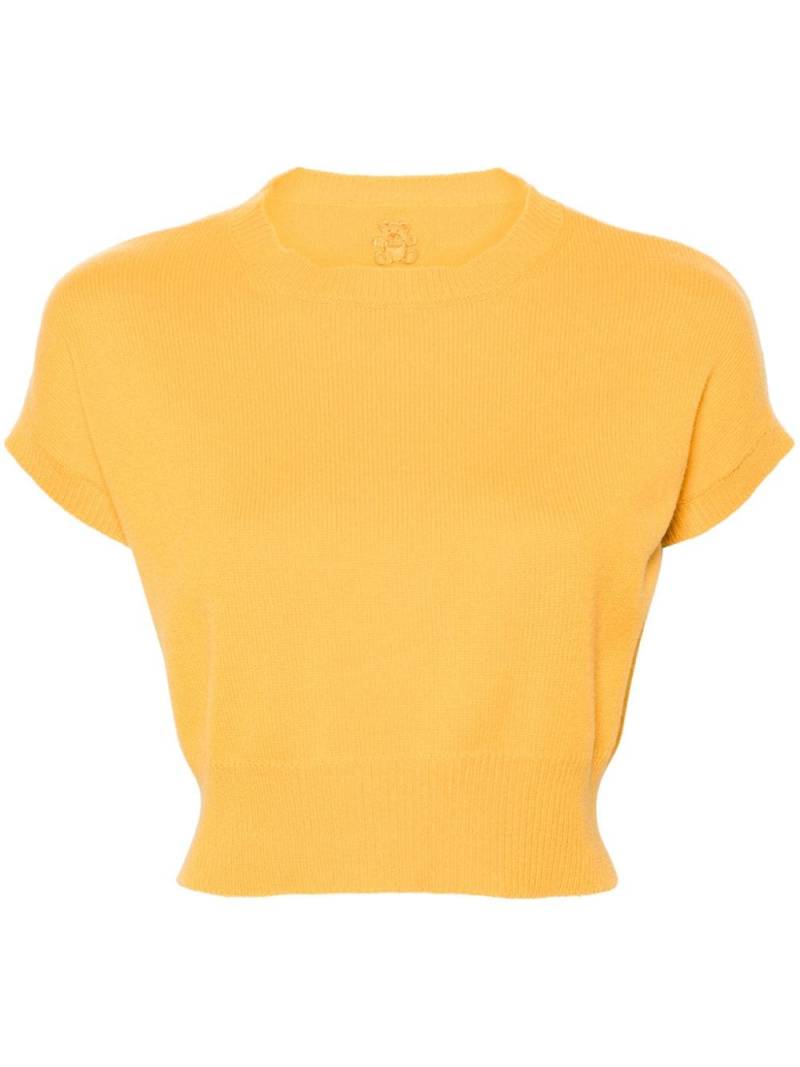 Teddy Cashmere Genovas cashmere top - Yellow von Teddy Cashmere