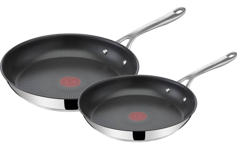 Tefal Bratpfanne »Cooks Direct Set 24 cm/28 cm«, Edelstahl, (2 tlg.) von Tefal