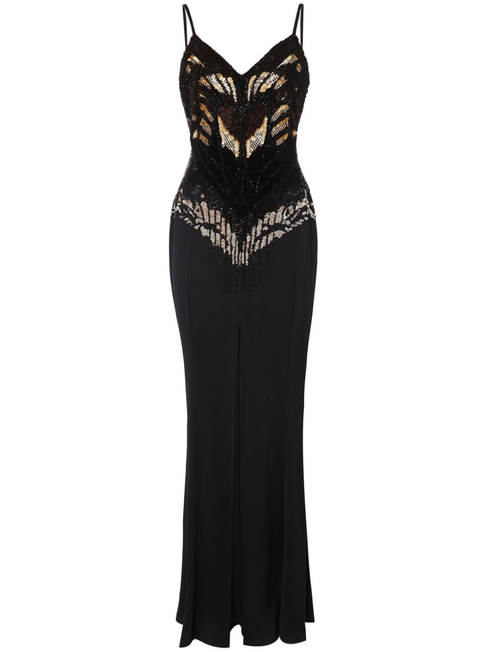 Temperley London Atlas Strappy maxi dress - Black von Temperley London