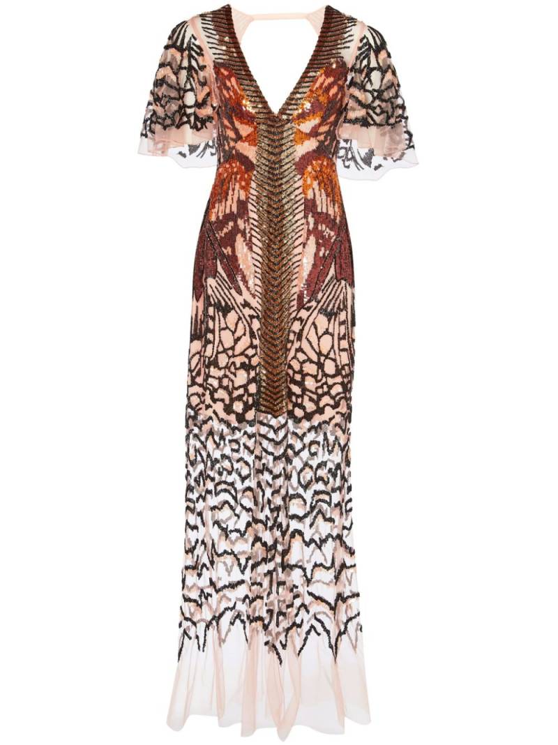 Temperley London Atlas midi dress - Brown von Temperley London