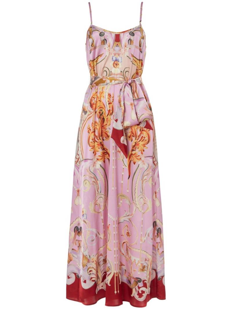 Temperley London Carline-print slip dress - Pink von Temperley London