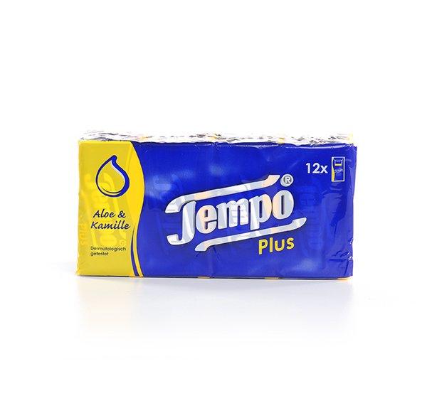 Plus Aloe Vera & Kamille Taschentücher Damen  12 Pezzi von Tempo