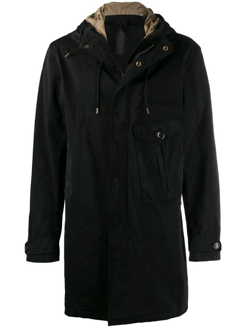 Ten C Cyclone coat - Black von Ten C