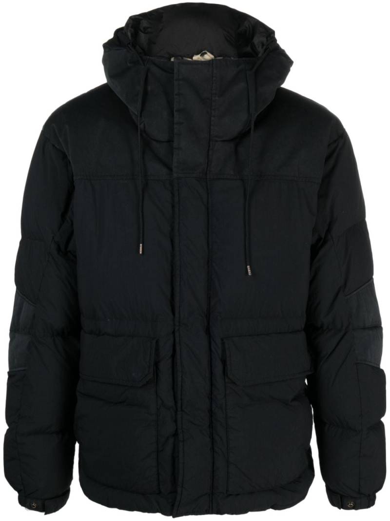 Ten C Vail Combo hooded down jacket - Black von Ten C