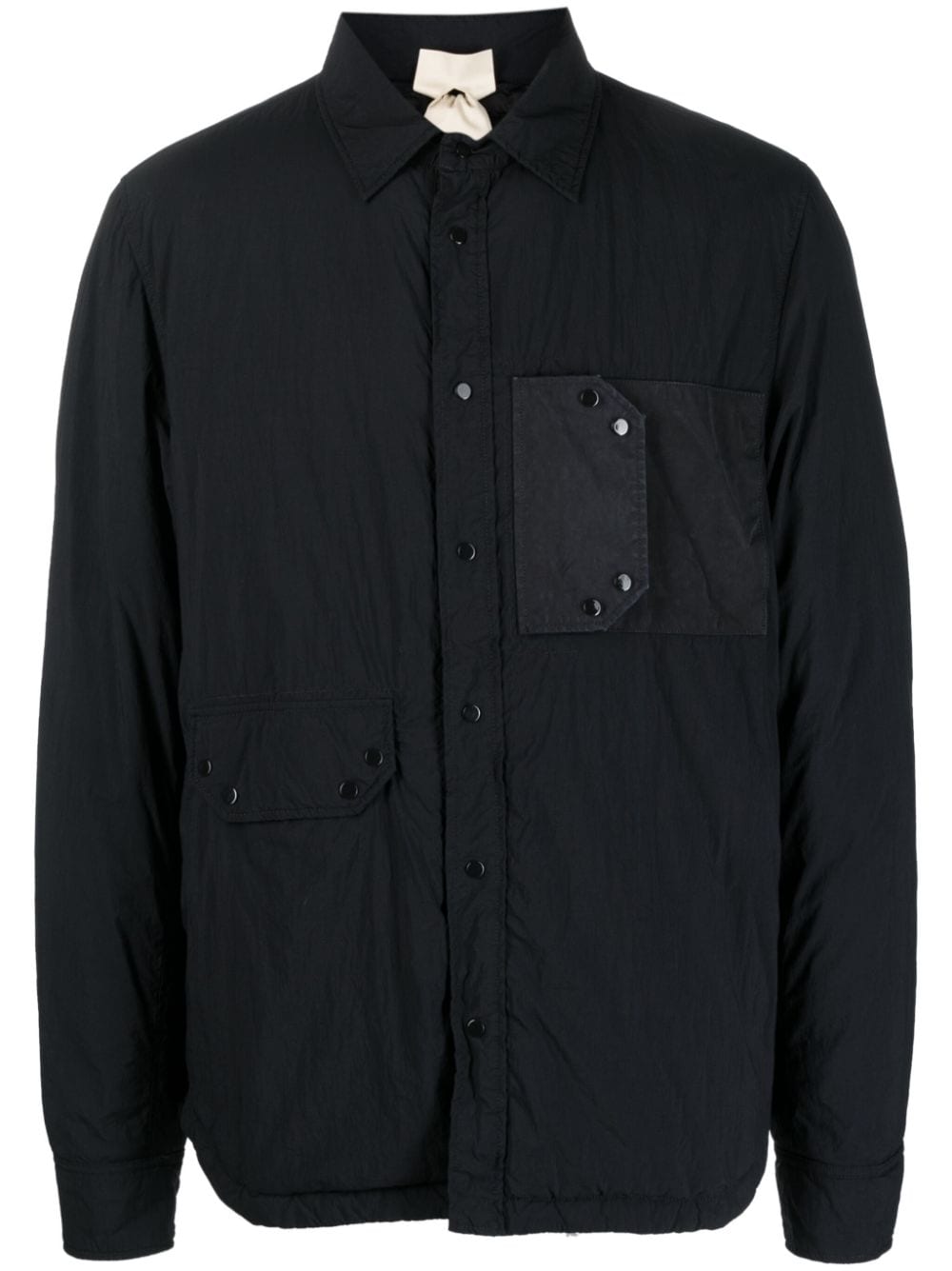 Ten C button-up cotton jacket - Black von Ten C