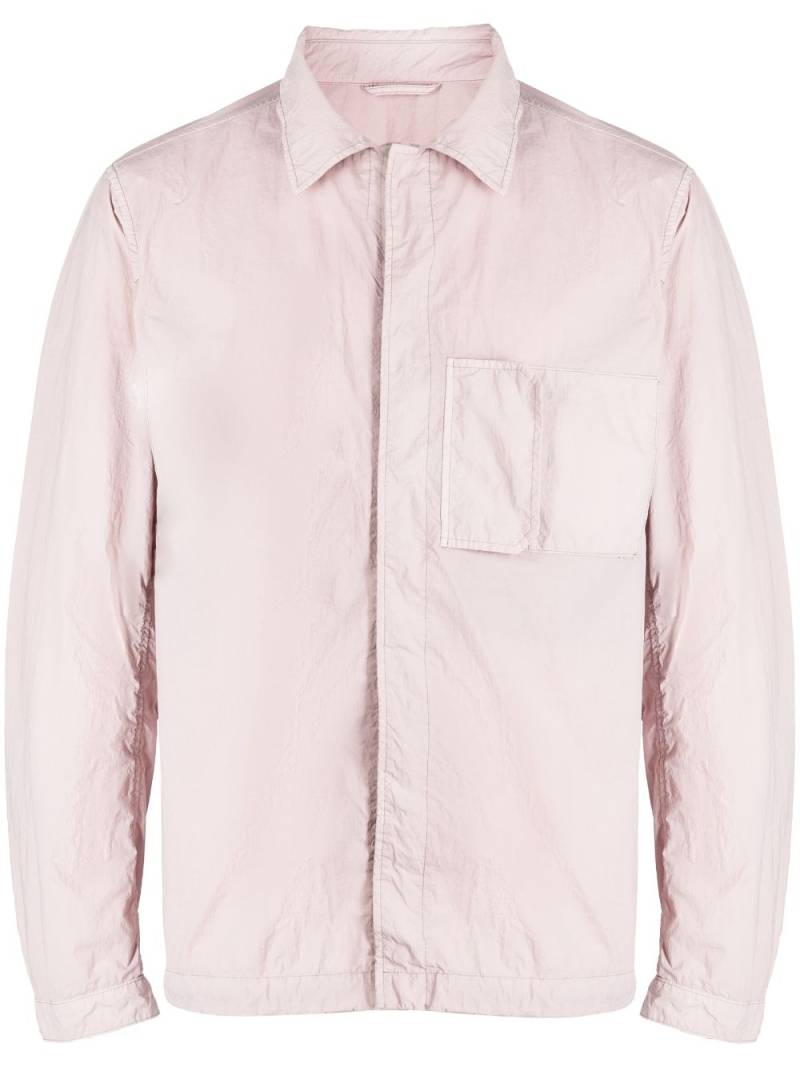 Ten C chest-pocket zip-up jacket - Pink von Ten C