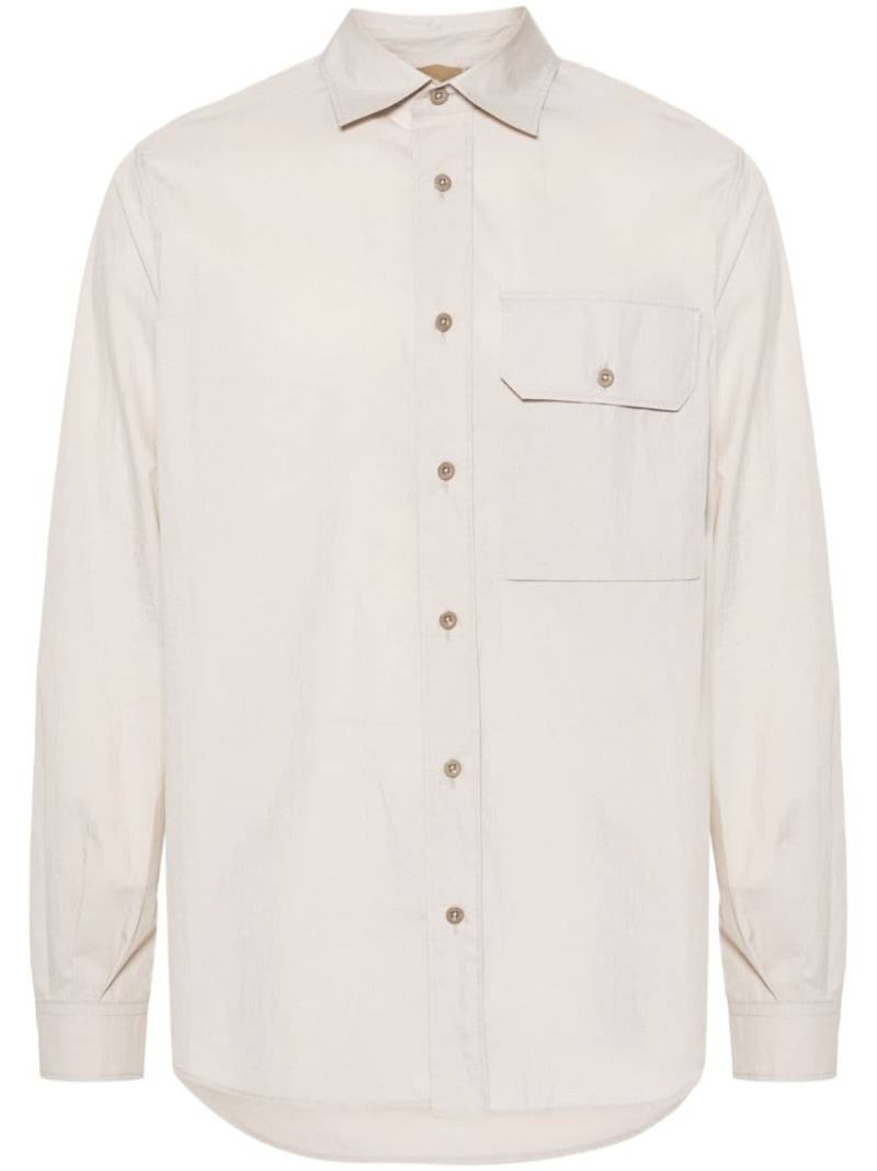 Ten C classic-collar poplin shirt - Neutrals von Ten C