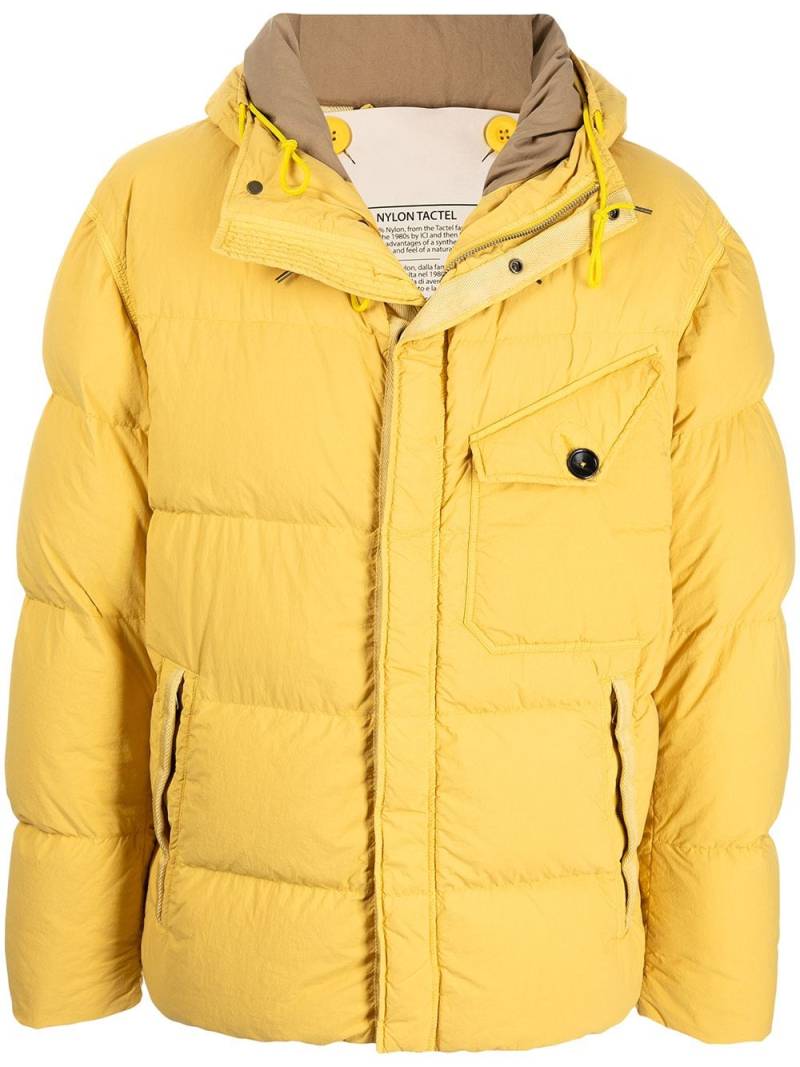 Ten C classic padded coat - Yellow von Ten C