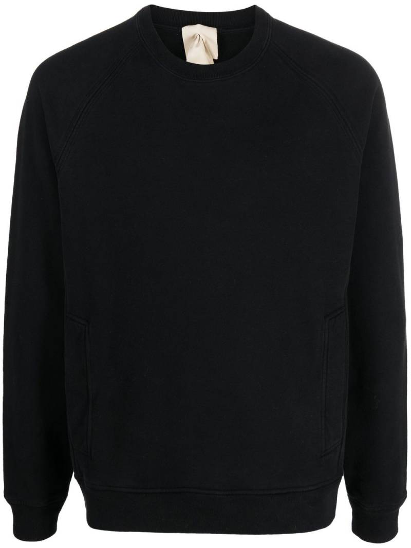 Ten C crewneck cotton sweatshirt - Black von Ten C