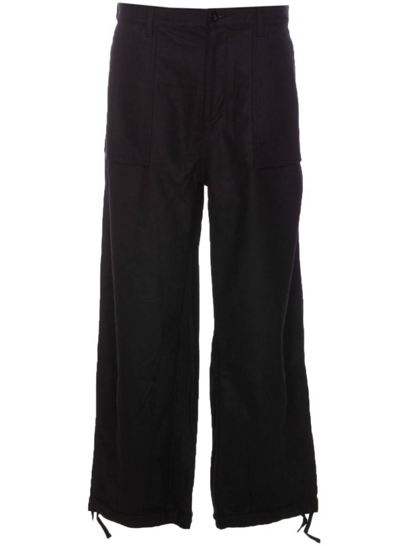 Ten C drawstring-hem cargo pants - Black von Ten C