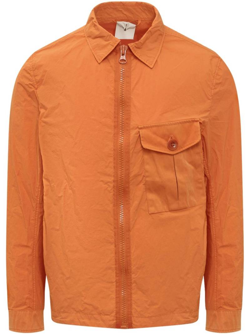 Ten C garment-dyed shirt jacket - Orange von Ten C