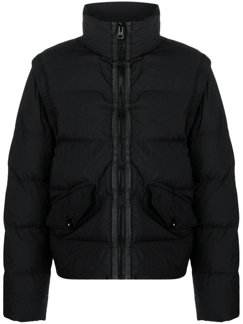 Ten C high-neck padded jacket - Black von Ten C