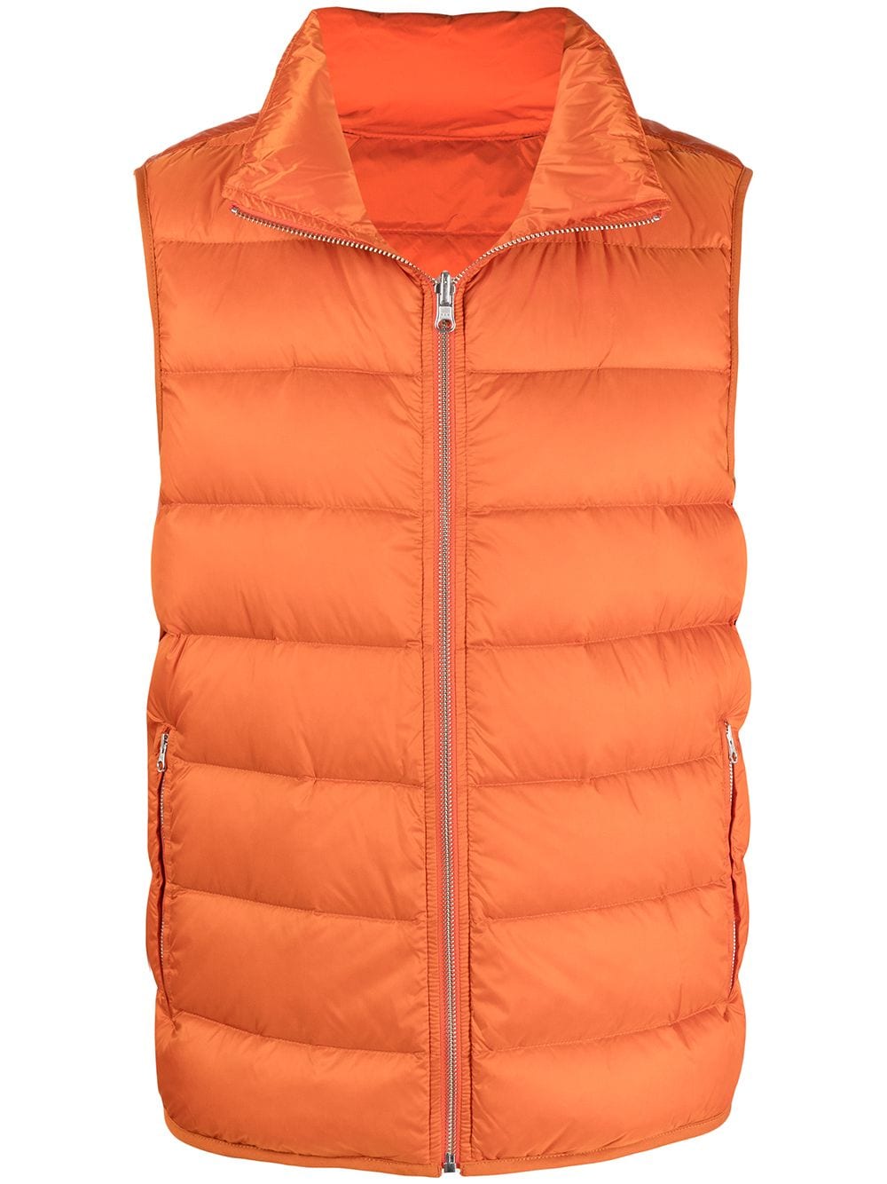 Ten C high-neck quilted gilet - Orange von Ten C