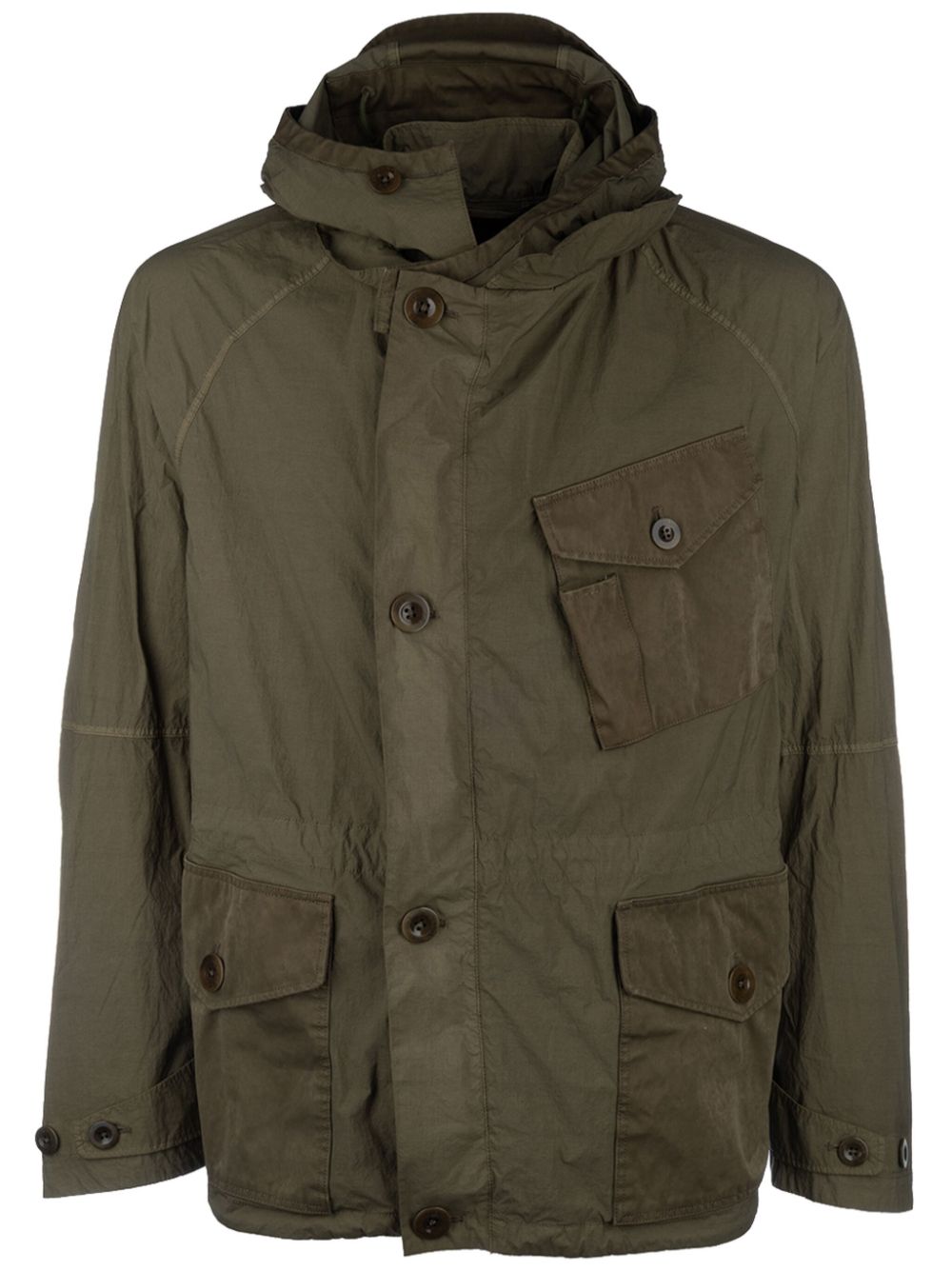 Ten C hooded jacket - Green von Ten C