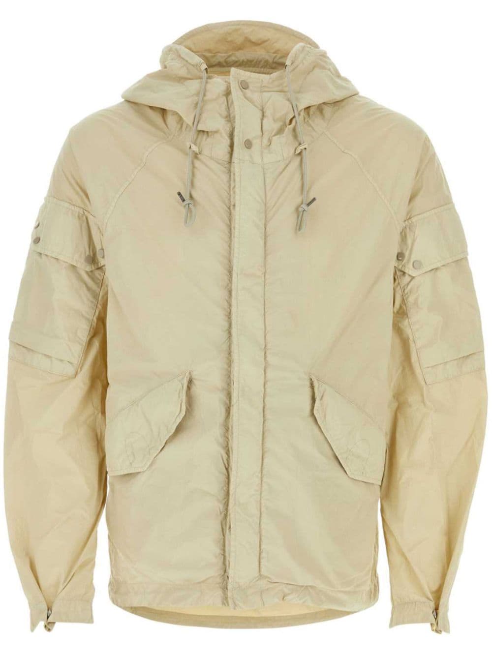 Ten C hooded windbreaker jacket - Neutrals von Ten C